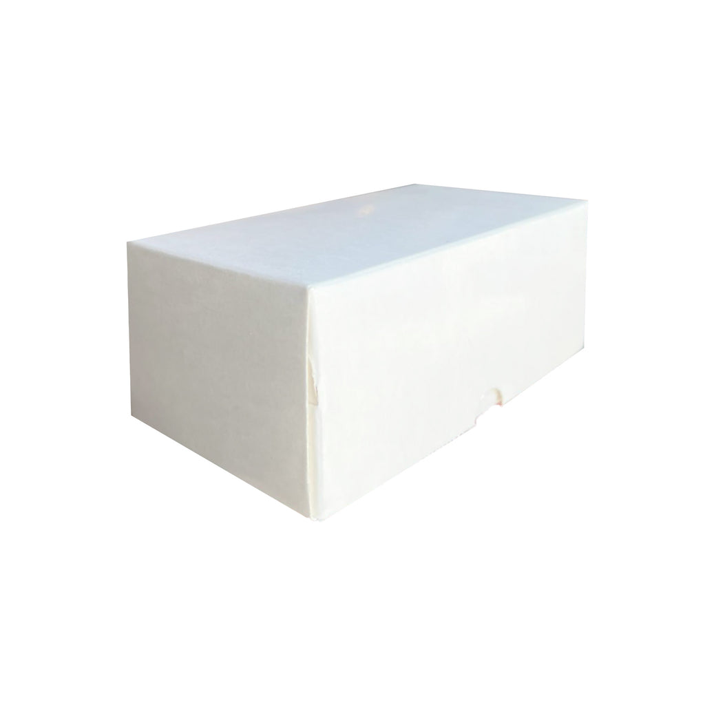 Caja Carley 16.5 x 8.9 x 6.3 cm (50 unidades) | Empaque Repostero Blanco | 16.5 x 8.9 x 6.3 cm