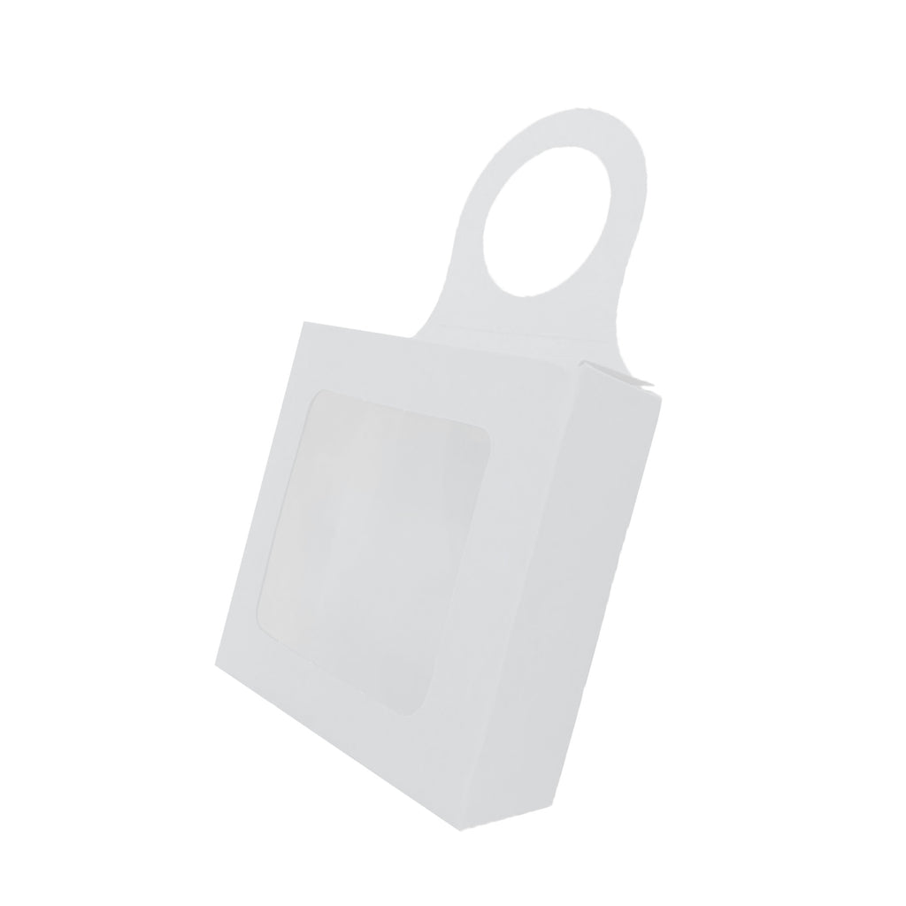 Caja Colgante con Ventana 9x3x9 cm | Paquete de 25