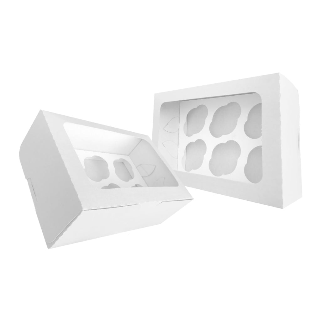 Caja Cupcake Repostera de 6 cavidades 27.3x18.4x10.1 cm (50 unidades)