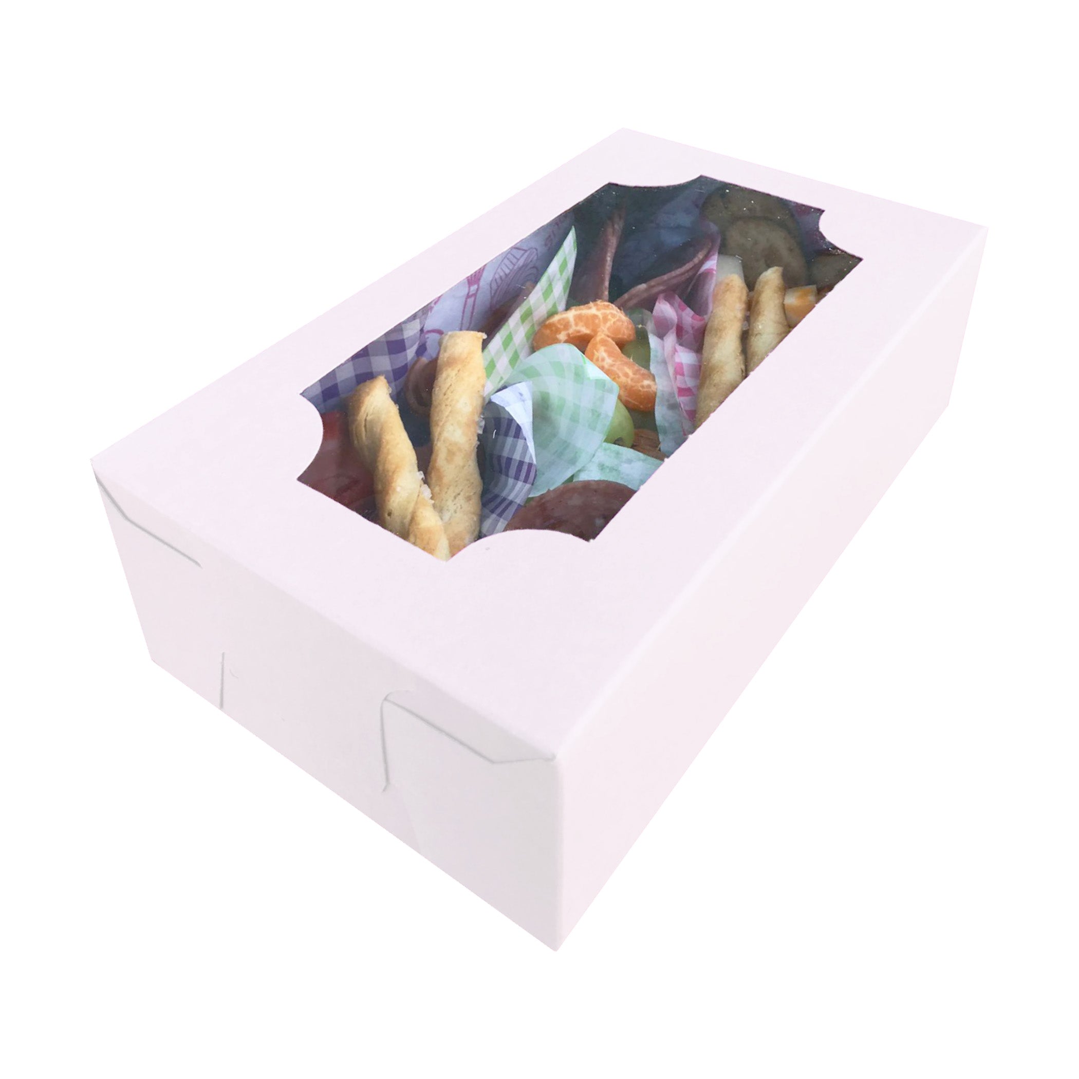 3 Caja Mexicana Grande 26x14.9x7.6 cm (50 Unidades) | Para Postres, Galletas y Charcutería