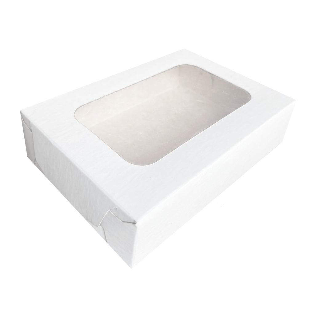 2 Caja Mexicana Mediana 19.6x13.6x4.7 cm (50 Unidades) | Para Postres, Galletas y Charcutería