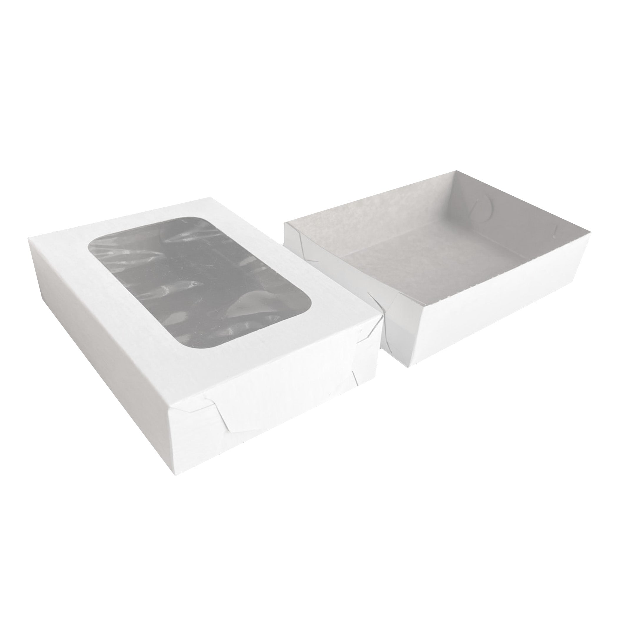2 Caja Mexicana Mediana 19.6x13.6x4.7 cm (50 Unidades) | Para Postres, Galletas y Charcutería