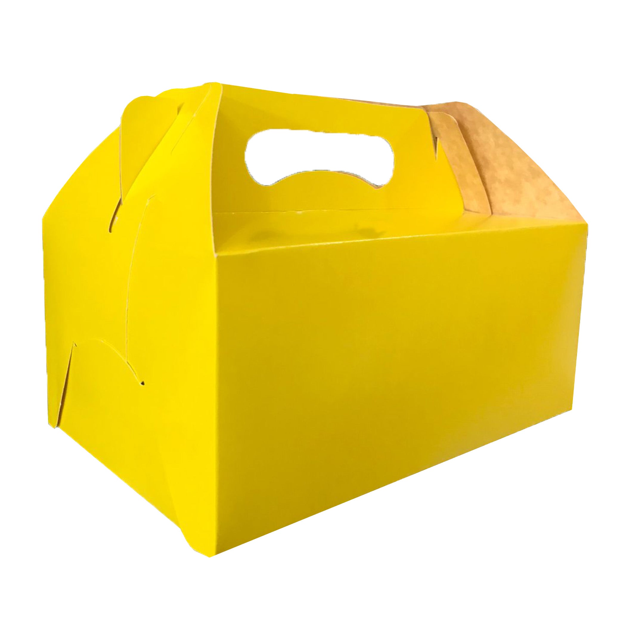 Lonchera Jumbo de Cartón 22.8x15.5x10.1 cm (25 Unidades) | Caja para Lunch y Repostería