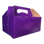 Lonchera Jumbo de Cartón 22.8x15.5x10.1 cm (25 Unidades) | Caja para Lunch y Repostería