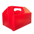 Lonchera Jumbo de Cartón 22.8x15.5x10.1 cm (25 Unidades) | Caja para Lunch y Repostería