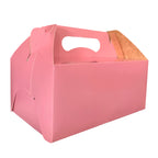 Lonchera Jumbo de Cartón 22.8x15.5x10.1 cm (25 Unidades) | Caja para Lunch y Repostería