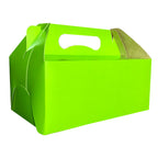 Lonchera Jumbo de Cartón 22.8x15.5x10.1 cm (25 Unidades) | Caja para Lunch y Repostería