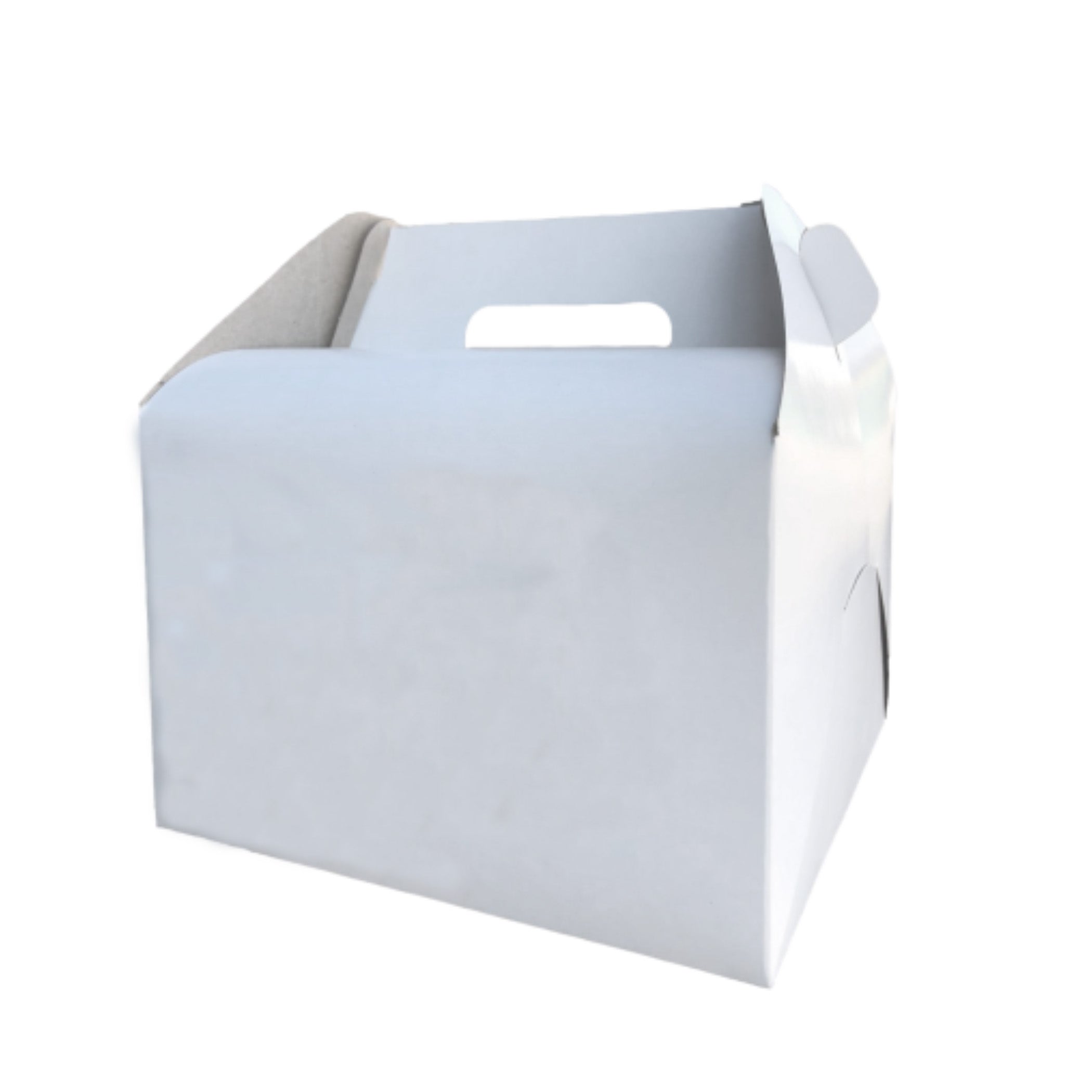 Maxi Lonchera Plegable Blanca 22x22x15.5 cm (25 Unidades) | Caja para Lunch y Repostería